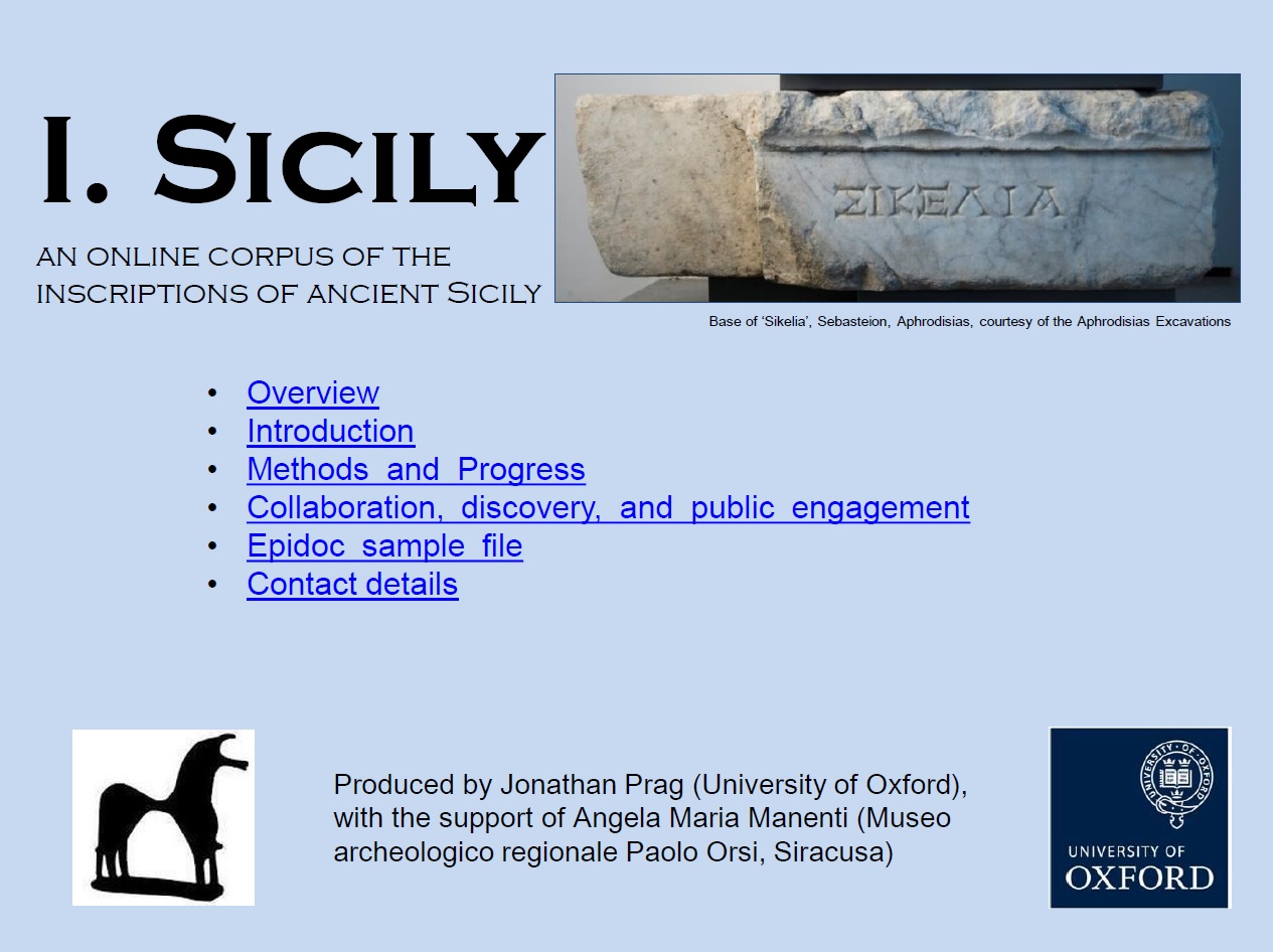 13. I.Sicily A digital corpus of inscriptions from ancient Sicily